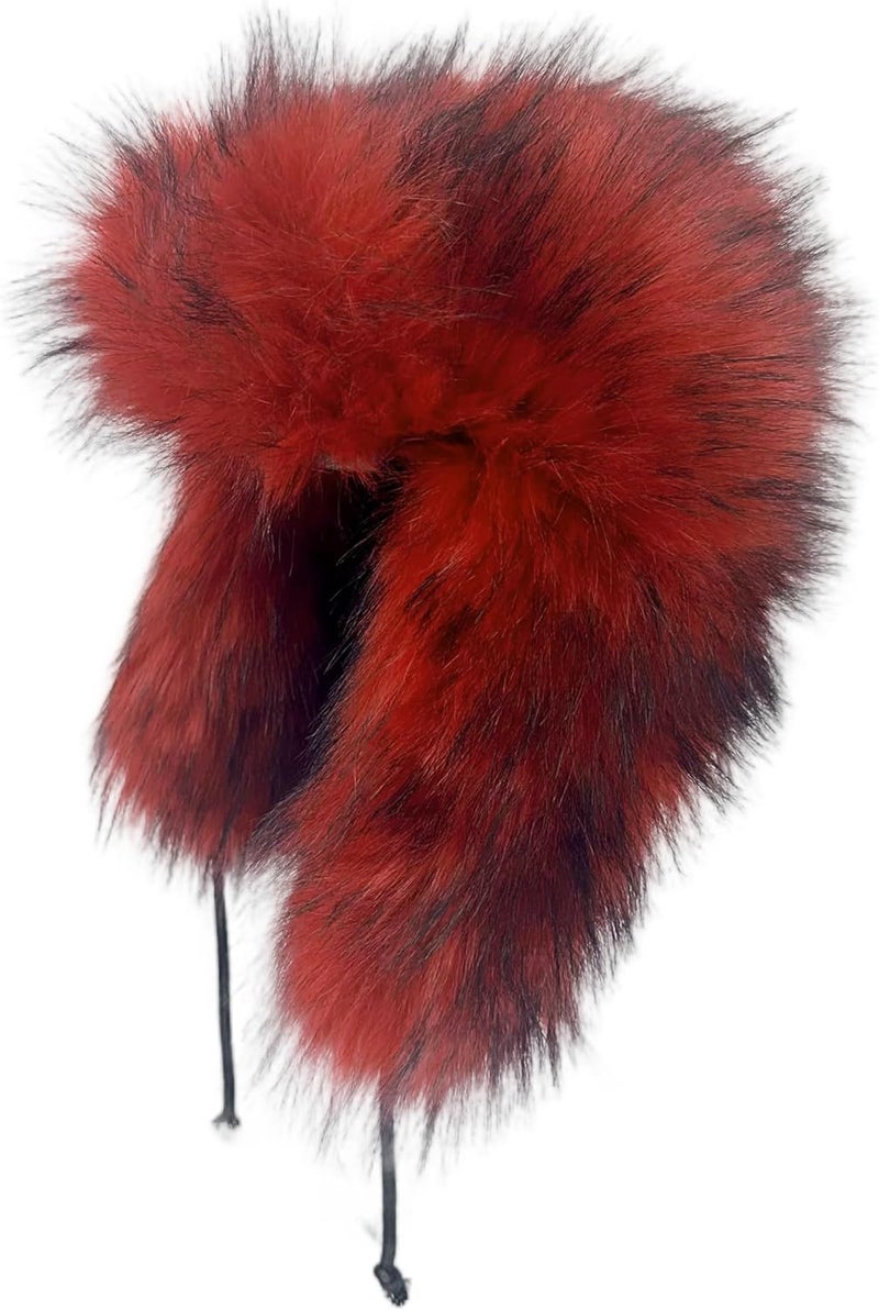 YFJNV Y2K Faux Fur Russian Hat, Soft, Warm Winter Trapper Hat with Earmuffs for Men and Women - Image 1